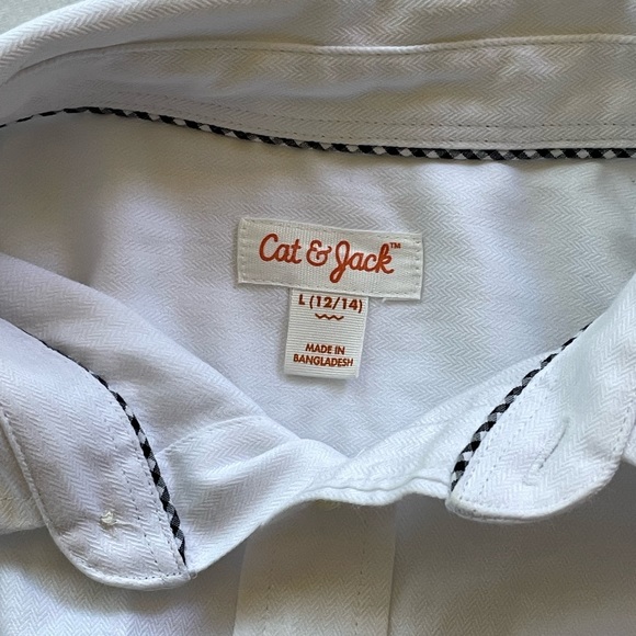 Lot of 2 Casual Button-Down Shirts, Gap and Cat & Jack, size L - Picture 3 of 3